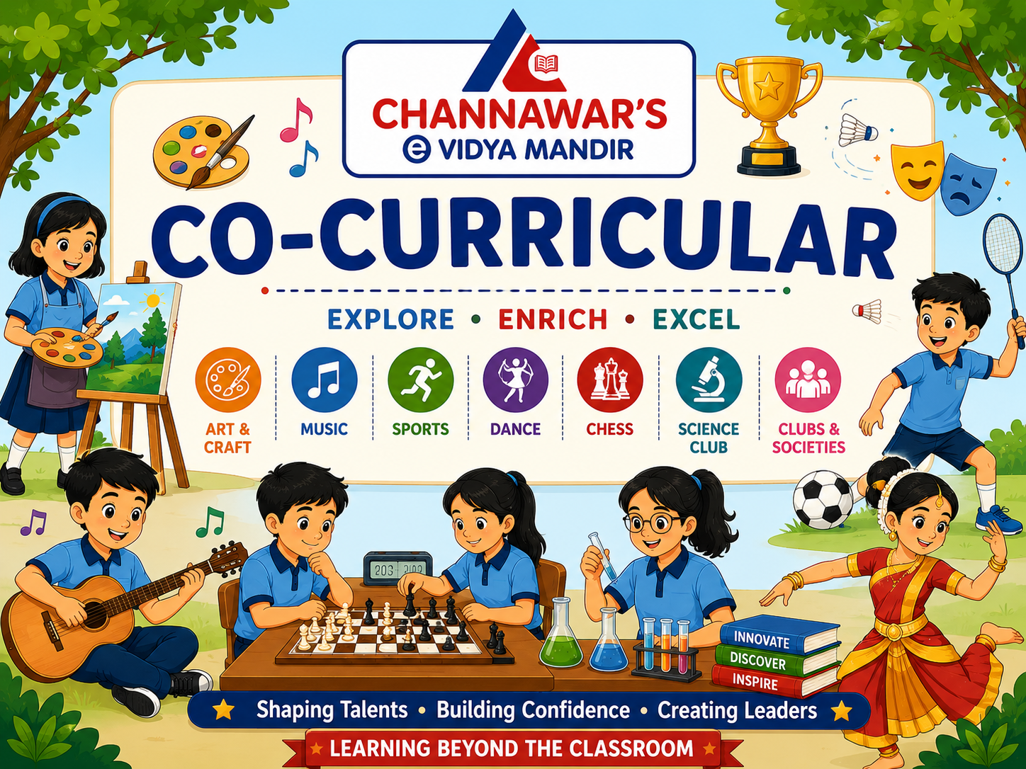 Co-curricular at Channawar's e Vidya Mandir